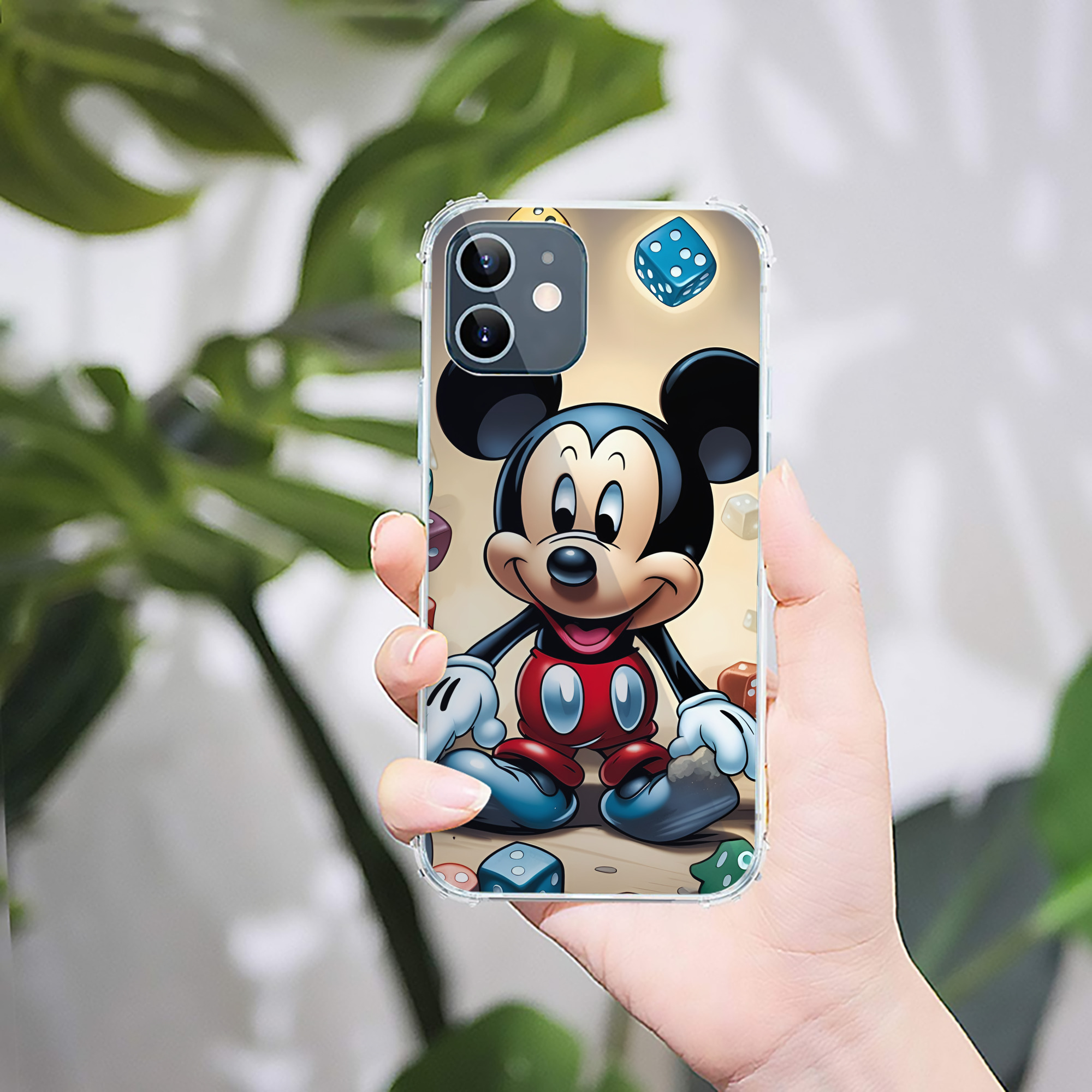 ミッキーマウス Mickey Mouse 【iPhone 12シリーズ対応】透明スマホケース（クリアソフトケース）